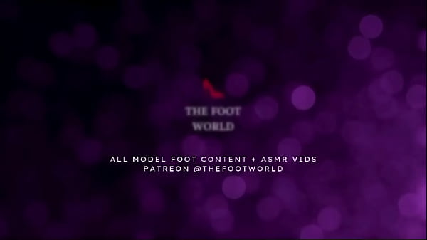 ASMR foot play on bed