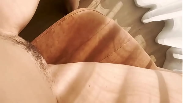 Chair humping in front of the window, loud orgasm (ASMR POV)